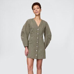 Gap Barrel Mini Dress in Green